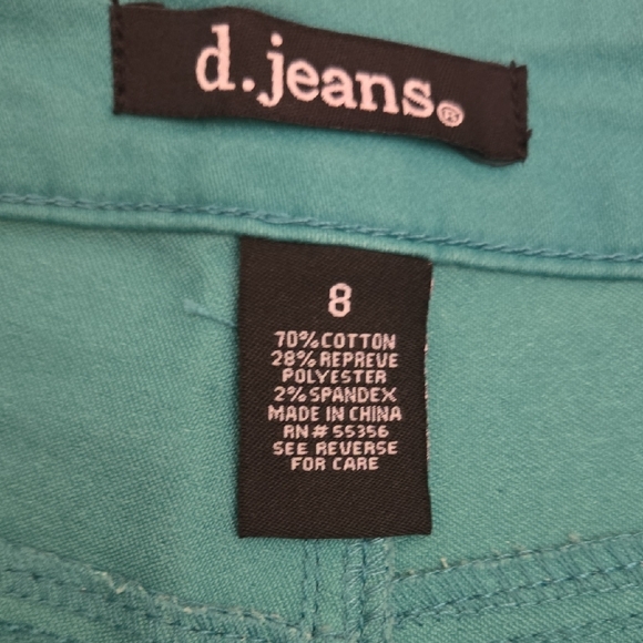 d. jeans Turquoise Denim Pants - Picture 2 of 5